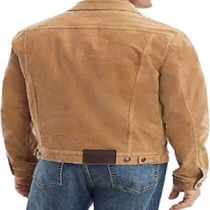 trucker jacket for men camel color